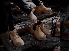 警備 作業 の ブーツ