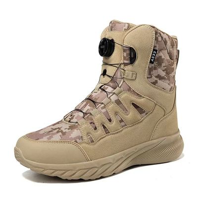 購入 鉄脚 戦術 軍用 靴 ユニセックス 防水 砂漠 靴 徒歩 野外探索 online manufacture
