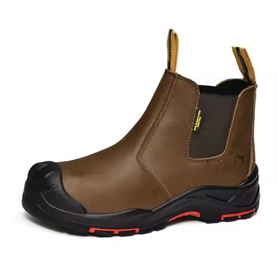 購入 OEM Brown Genuine Leather Work Shoes Insulation Safety Shoes Kevlar Safety Boots Security Work Booots Pu+rubber Sole online manufacture
