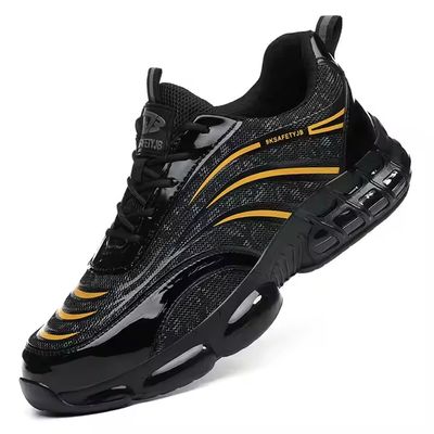 購入 Black Superfine Steel Wire Fabric Work Shoes TPU Safety Shoes Kevlar Anti-stab EVA Sole Work Shoes Comfortable Safety Shoes online manufacture