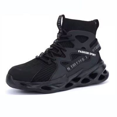 購入 OEM Black TPU+Flying Knit Safety Boots Security Work Boots Steel Toe Kevlar Safety Shoes EVA Sole Work Shoes online manufacture
