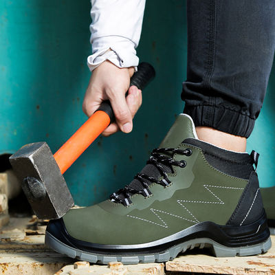 EN ISO 20345 適合の帯電防止安全靴、SRC 規格の耐滑性、通気性メッシュ裏地付き